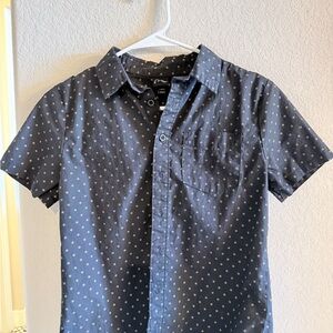 Boys Blue Polka Dot Shirt